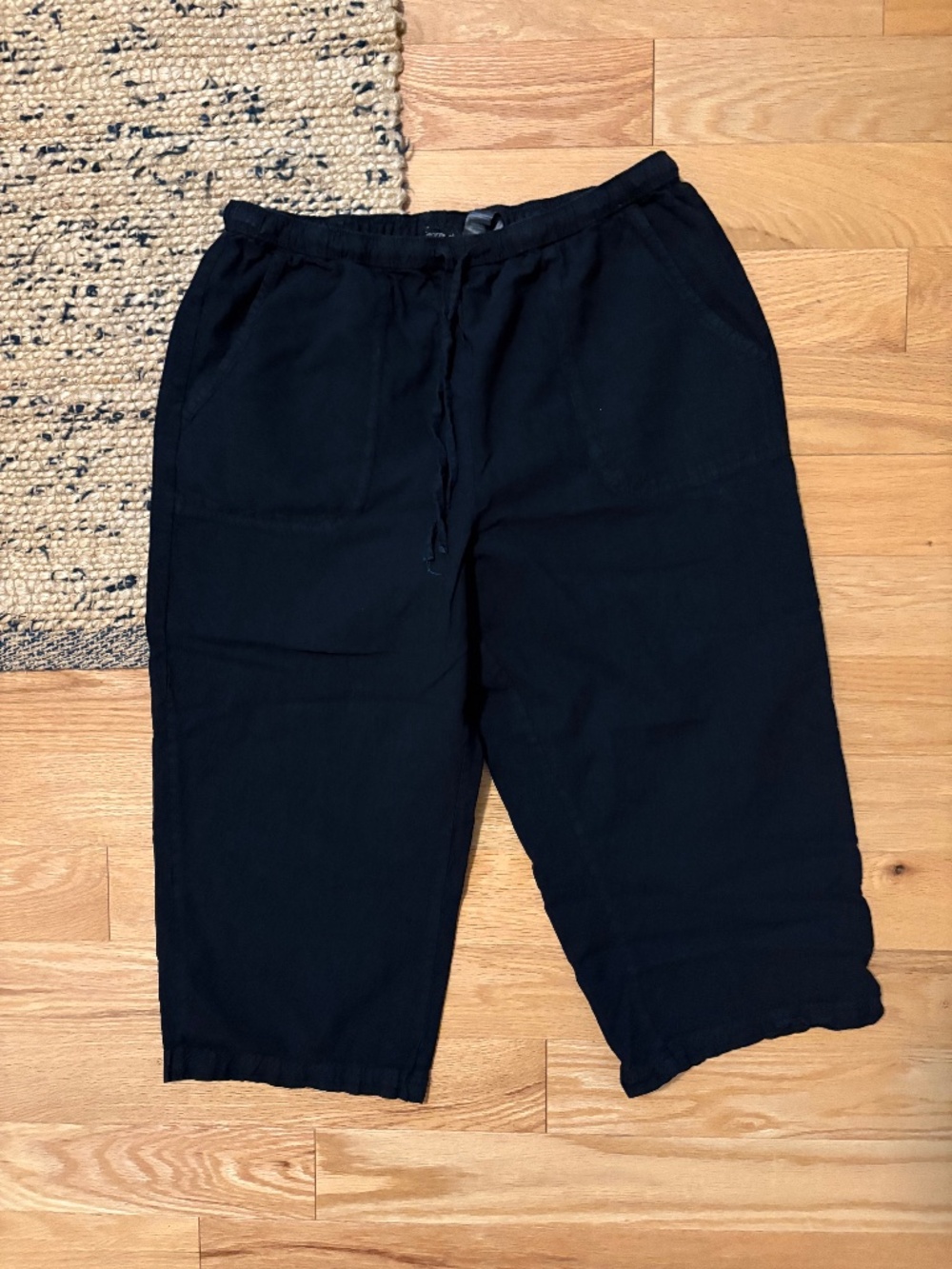 Vintage George 100% cotton black capris